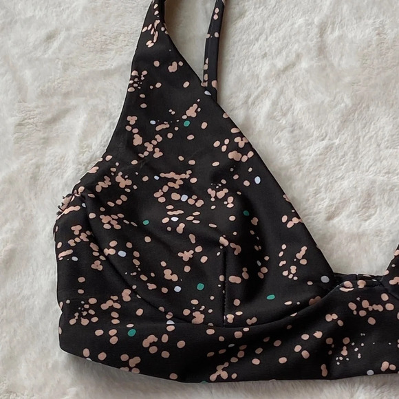 NEW! Stone Fox Swim x Free People Ziggy bikini top, speckle dot 19629 - Picture 3 of 7